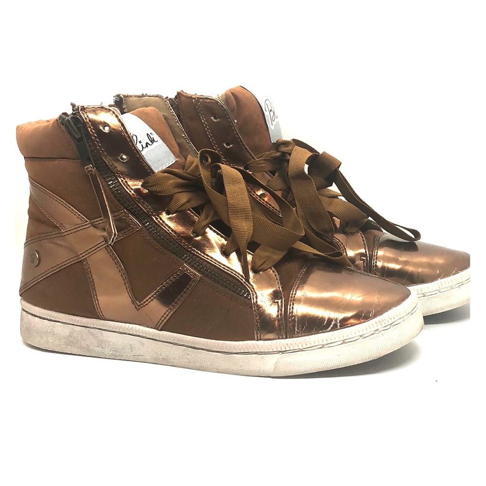 Blink axle metal bronze sneakers